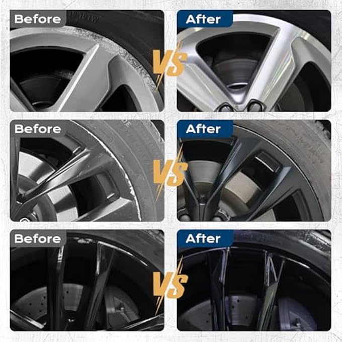 Boncart GLOSS BLACK WHEEL TOUCH UP PAINT, RIM SCRATCH REPAIR KIT, WHEEL PAINT RIM PAINT PEN, WHEEL REPAIR KIT FOR CURB RASH, METAL PAINT FOR CAR RIM SCRATCH QUICK REPAIRGLOSS BLACK - Image 4